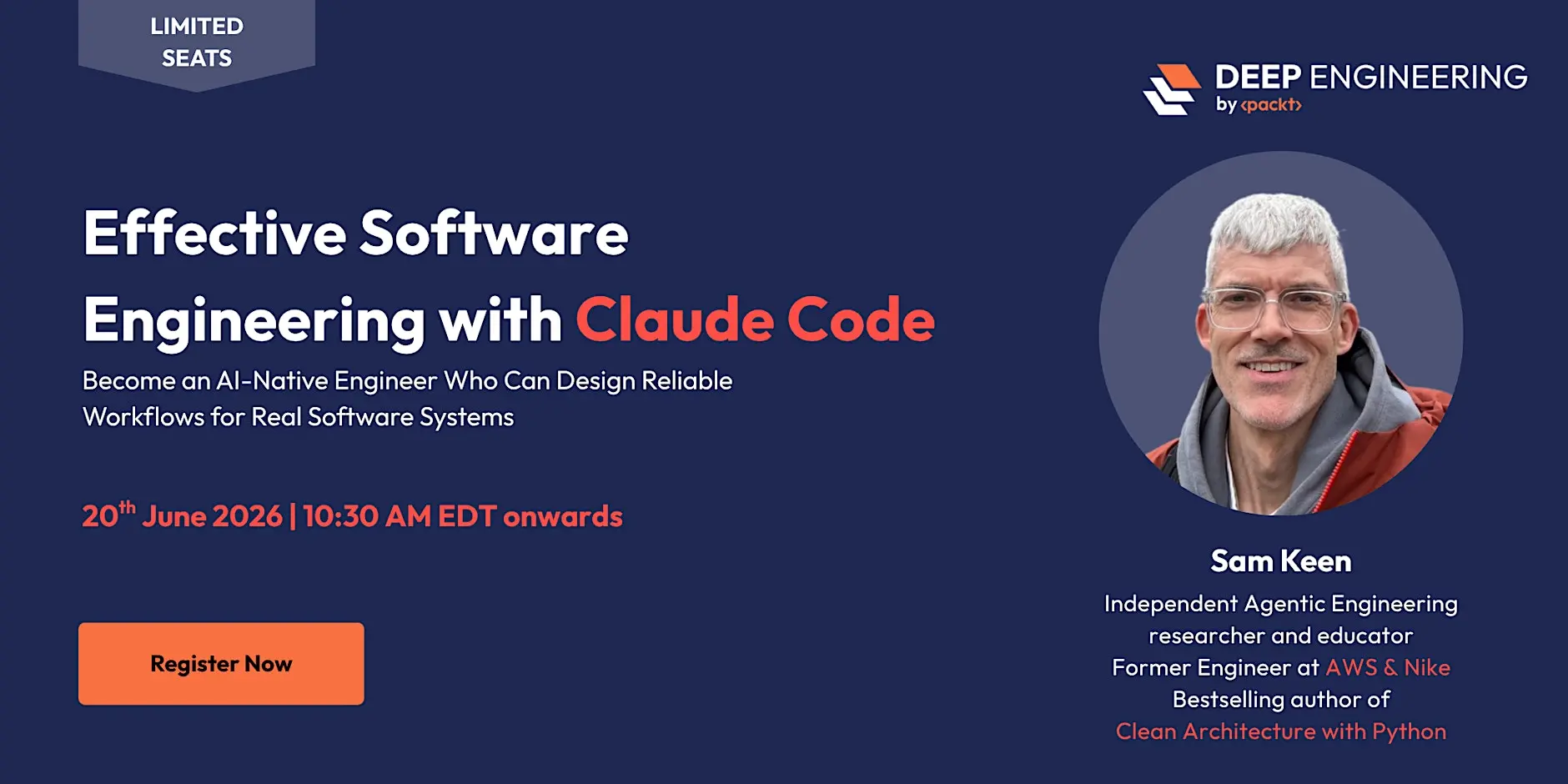 Packt × Deep Engineering: Effective Software Engineering with Claude Code