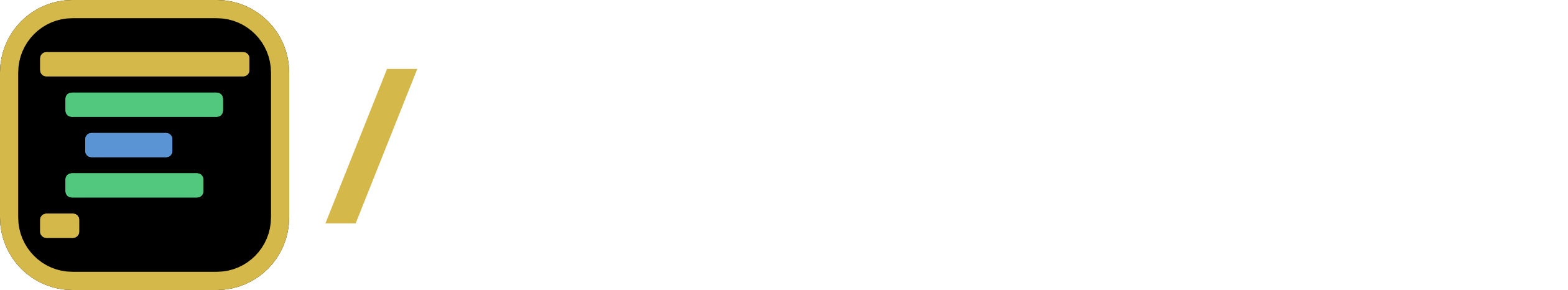 Horizontal Lockup - Dark background